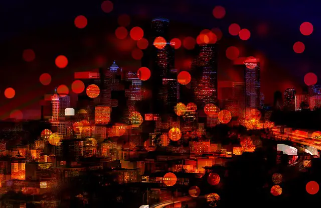 Why do City lights Twinkle?