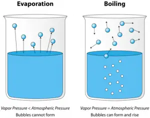 Similarities Between Evaporation and Boiling