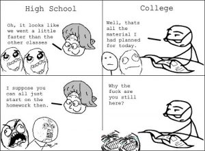 Similarities Between High school and College